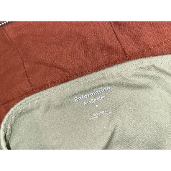 Reformation EcoStretch Olive Green High-Waisted Pull-On Leggings Women's Size S - Picture 5 of 9